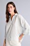Oversized Striped Linen Look Long Sleeve Shirt H5380Ax26Sm - 3