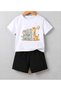 Roblox Printed Kids T-Shirt Shorts Top-Down Set
