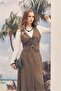Linen Suit with Skirt 46418 - 3