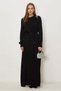 Belted Jacquard Dress 46509 - 4