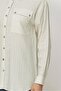 Striped Shirt Collar Tunic 46358 - 3