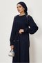Belted Jacquard Dress 46509 - 3