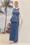 Lace-Up Skirt Suit 46310