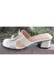 26Y492-4 Women's Premium Soft Patent Leather Blunt Toe Heeled Slippers - 2