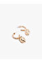 Steel Mixed Material Dangle Hoop Seashell Earrings