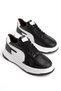 Men's Black Premium Polyurethane Lightweight Orthopedic Stitched Sole Daily Sports Walking Shoes Sneakers - 2