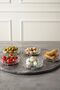 Set of 5 Crystal Presentation Bowls | Appetizers, Nuts, Biscuits & Desserts Presentation Tray |   Stylish and Durable |   Transparent - 5
