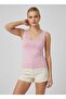 26004 Women's Lace Detailed Square Neck Modal Knitted Blouse - 8