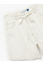 X Şahika Ercümen - Comfortable Fit Mini Shorts with Tie-Waist and Stitching Detail - 6