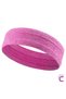 Women's Sports Hair Band Anti-Slip Form Pink - Sweat Absorbent Fitness Yoga Tennis Athlete Bandana Buckle - 2