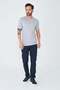 Navy Blue Tencel Fabric Summer Chino Men's Trousers - 2