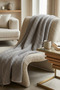 100% Cotton Natural Woven Tv Blanket - 160X180 cm Ultra Soft & Breathable
