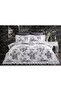Bella - 100% Double Ruffle Duvet Cover Set Natural Cotton - 4