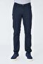 Navy Blue Tencel Fabric Summer Chino Men's Trousers - 5