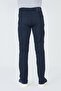 Navy Blue Tencel Fabric Summer Chino Men's Trousers - 7