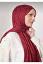 شال جاكار إيطالي بنقشة الفهد - لون الكرز