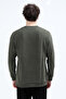 Men's Crew Neck Embroidered Sweatshirt Green - 26K 6138 - 6