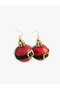 Glittery Christmas Ornament Earrings - 2