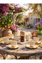 Vintage Royal Series - Pearl White & Gold Leaf 6-Person Coffee Set - 3