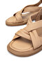 Women's Genuine Leather Mink Heeled Sandals - 4