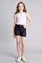 Girl's Denim&Canvas Shorts D7106A8/Nm36 Anthra - 3