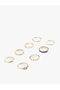 Stone Detailed Twist 8-Piece Ring Set - 2