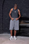 Acid Wash Oversize Jorts / Baggy Shorts Light Gray - 2
