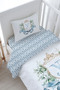 Baby Size Duvet Cover Set (100X150) - Blue Royal Series - Letter Y - 3