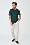 Beige Tencel Fabric Summer Men's Chino Trousers - 2