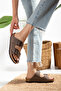 Unisex Orthopedic Sole Anatomical Slippers Double Strap Buckle Daily Comfortable Slippers - 3