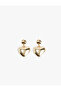 Women's Heart Earrings Medium Size