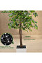 180cm Triple Trunk Artificial Ficus Tree Fake Tree for Indoor Home Office Decor - 7
