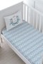 Baby Size Duvet Cover Set (100X150) - Blue Royal Series - Letter J - 4
