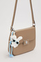 Levidor Premium Charm Detail Double Strap Two-Way Use Soft Leather Bag 930613 Mink - 2
