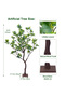 170cm Artificial Perfume Flower Trees Fake Tree with Natural Trunk for Indoor Outdoor Home Decor - 4