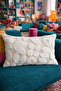 غطاء وسادة مستطيل منتفخ - 50*30 سم