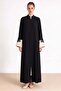 Ferace with Garni and Embroidery Detail on the Sleeves Black 6852 - 4