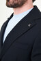 Straight Slim Fit Mono Collar Buckle Men's Suit Dark Navy - 45462.26Y - 2
