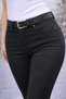 Black Knitted Pants – Lycra Skinny High-Waisted Women's Trousers - 2