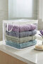 3Pcs Mini Transparent Pouch Towel Clothes Underwear Organizer Storage Bag 25X25Cm - 3