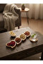 4-Compartment Heart-Shaped Natural Wooden Snack Bowl