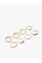 8-Piece Ring Set with Stone and Butterfly Detail - 2