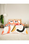 Holiday Cotton Double Floral Duvet Cover Set with Elastic Sheet 200X220 cm Multi-Colored - 4
