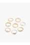 8-Piece Ring Set with Stone and Butterfly Detail - 3