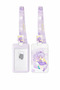 Kawai Purple Girl Anime Yoyo Drawstring Name Badge Neck Strap Id Card Holder Student School Card Holder - 2
