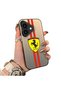 iPhone 17 Compatible Silicone Edge Hard Back Anti-Fall Phone Case Ferrari Patterned - 3