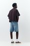 Baggy relaxed fit denim bermuda - 5