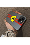 iPhone 13 Compatible Silicone Edge Hard Back Anti-Fall Phone Case Ferrari Patterned - 3