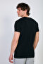Men's ribbed collar knit t-shirt - black - 5