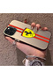iPhone 13 Pro Compatible Silicone Edge Hard Back Anti-Fall Phone Case with Ferrari Pattern - 2